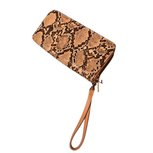 Beautiful Snakeskin Wallet with Strap - Good Preloved Condition